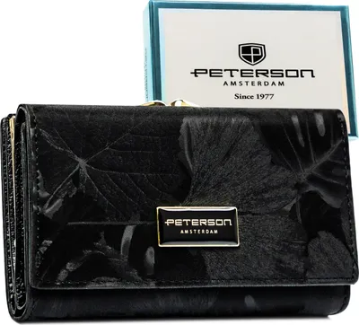 Produktbild von Damen Geldbörse Leder+PU PTN PS108-MLF-2555 Schwarz