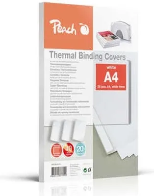 Obrázok produktu pre Peach 313314, A4, Biela, 40 listy, 200 g/m², 80 g/m², 20 kusov