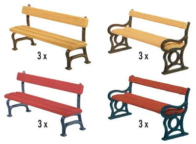 Obrázok produktu pre Faller 180443 12 Parková lavička Epoche III