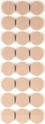 Obrázok produktu pre Protišmykové podložky podlahové klzáky béžové samolepiace na výber v okrúhlom a štvorcovom tvare (okrúhly Ø 28 mm)