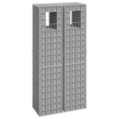 Immagine prodotto di Colonne di gabbioni 2 pz. 40x40x180 cm in ferro