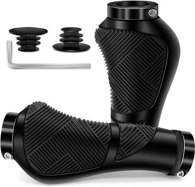 Imagen del producto de Puños para bicicleta, ergonómicos, antideslizantes, con amortiguación de impactos, de 22,2 mm, para manillar de bicicleta de montaña (MTB)