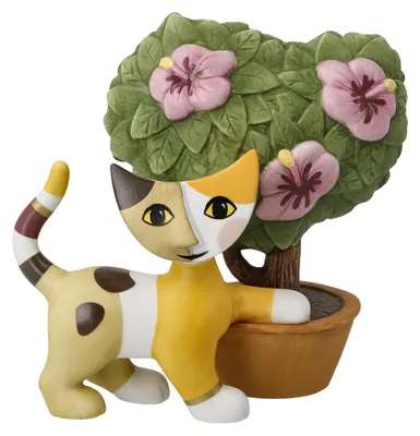 Katzenfigur Ibisco Rosina – Biscuitporzellan, 12,5x7,5x12 cm