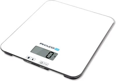 Obrázok produktu pre PHILCO PHKS 4510 Digitálný kuchynská váha, LCD displej s kontrastním modrým podsvietením, funkcia postupného dovažovania, váživosť 8 kg