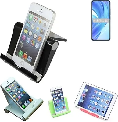 Produktbild von K-S-Trade Handy-Ständer kompatibel mit Xiaomi Mi 11 Lite IN faltbarer Tischständer Smartphone Tablet Halterung Reise