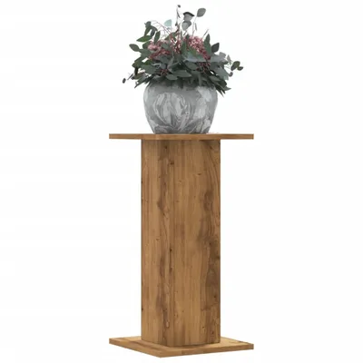 Produktbild von (NEU 2026) Pflanzenständer 2 Stk., Artisan-Eiche 30x30x60 cm - Holzwerkstoff - Beete - 12.1 kg