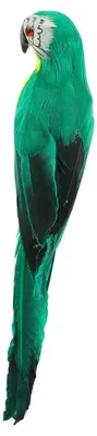 Künstliche Papageien-Dekofigur, 27 cm, grün, für Garten und Hochzeit