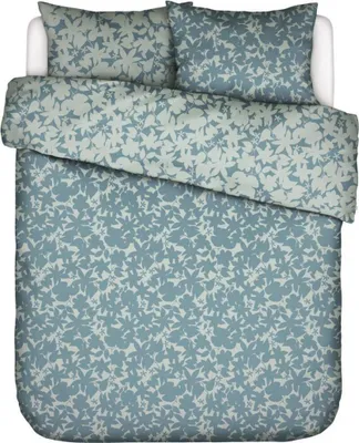 Produktbild von Essenza Satin Bettwäsche-Garnitur Sora Farbe Smoke blue Größe 155x220+80x80