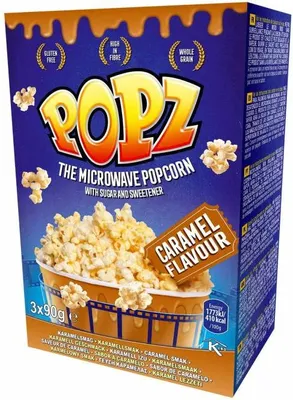 Produktbild von POPZ Mikrowellen Popcorn Karamell 270 g