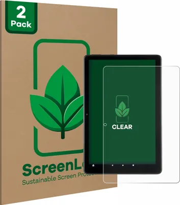 Produktbild von 2x ScreenLeaf Schutzfolie für Amazon Fire HD 10 2021 (11. Gen.) nachhaltiger Displayschutz Display Schutz Folie Klar Transparent