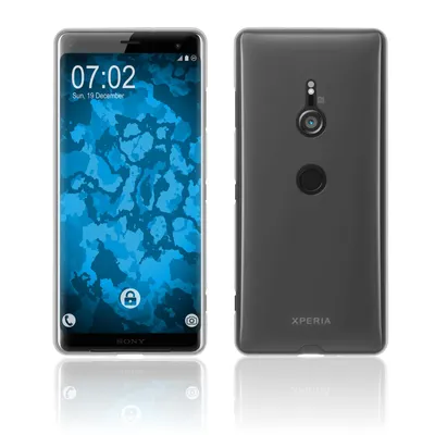 A front and back view of a Sony Xperia XZ3 smartphone, displayed against a white background.