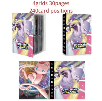 Produktbild von Pokemon Sammelalbum Mewtu & Mew Star Sammelmappe für 240 Karten, idealer Schutz