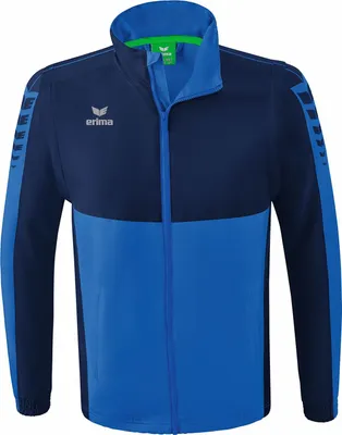 Produktbild von Erima Six Wings Jacke mit abnehmbaren Ärmeln New Royal/New Navy