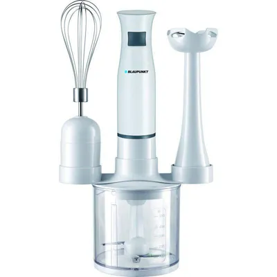 Produktbild von Blaupunkt MEN833 Elektrische Stabmixer Set, 200W, 3 Aufsätze, Zerkleinerer Küche elektrisch, Multizerkleinerer, Gemüseschneider, Zwiebelschneider