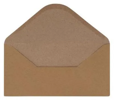 Obrázek produktu pro Ozdobné obálky DL hnědé 120 g 50 kusů
