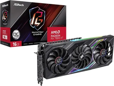 Produktbild von ASRock Radeon RX 7800 XT Phantom Gaming 16GO - Grafikkarte - PCI-Express