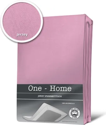 Produktbild von Spannbettlaken Spannbetttuch rosa 140x200 cm - 160x200 cm Jersey Baumwolle