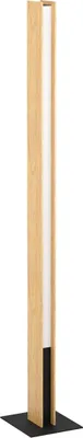 Produktbild von EGLO connect.z Smart-Home LED Stehlampe Anchorena-Z, ZigBee, App und Sprachsteuerung Alexa, CCT, RGB, FSC100HB, dimmbar, Holz Stehleuchte, Lampe
