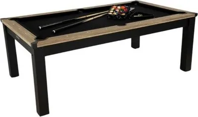 Multiplay-Billard 7 FT Rot Mit Air Hockey + Tischtennis + Tisch – Strike