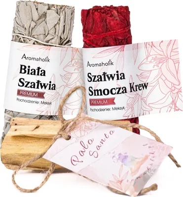 Produktbild von Palo Santo und Weißer Salbei + Drachenblut-Salbei-Set