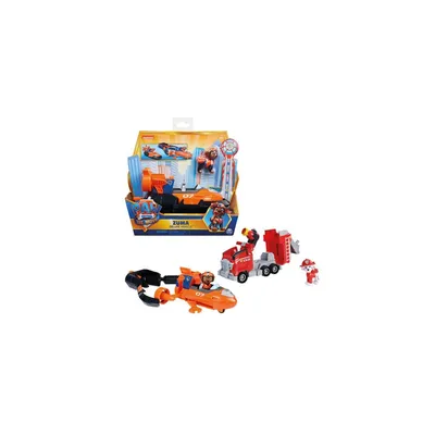 Produktbild von PAW Patrol 1 Deluxe Basis Fahrzeug aus dem Kinofilm mit Hundefigur, Spielzeugauto, sortiert, Zufallsauswahl des Charakters, ab 3 Jahren, Fahrzeug-Set, 3 Jahr(e), Mehrfarbig