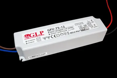 Productafbeelding van GLP voeding, 12V/6A, IP67, met kortsluitbeveiliging