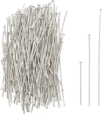 Produktbild von Stifte für Zauberperle, 30, 50, 70mm, je 50 Stück Silber