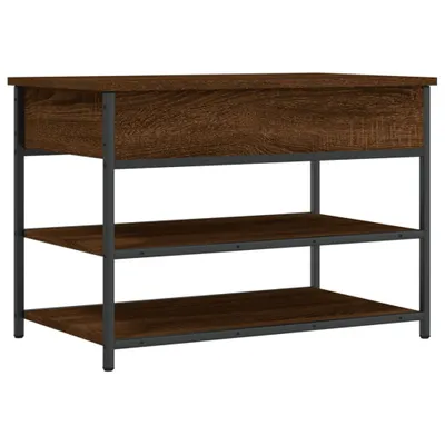 Obrázek produktu pro Lavice s botníkem hnědý dub 70 x 42,5 x 50 cm kompozitní dřevo