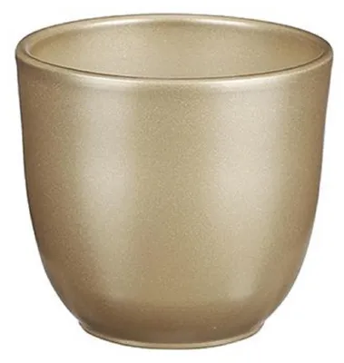 Produktbild von Mica Decorations Pflanzentopf - gold - Keramik - 12 x 11 cm