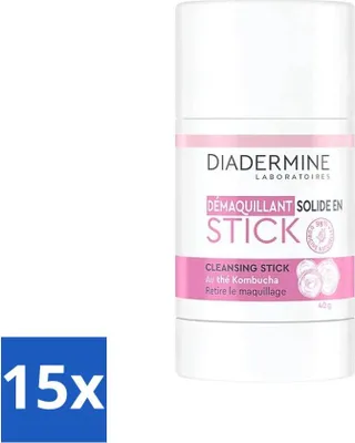 Produktbild von Diadermine – Essential Care – Reinigungsstick – Kombucha – 40 g - Vorteilspack - 15 Stücke