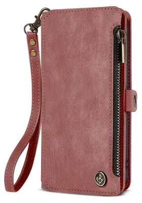 Produktbild von Handy Hülle für Samsung Galaxy S25 Geldbeutel Geldbörse RFID Schutz Klapphülle Cover Schutzhülle Wallet Farbe: Rosa