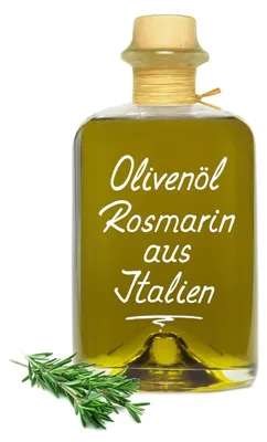 Produktbild von Olivenöl Rosmarin aus Italien 0,5L - extra vergine kaltgepresst