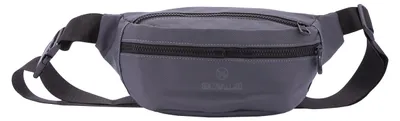 Productafbeelding van B Cavalli Heuptas voor heren, zwart, polyester, verstelbare schouderband, ritsvakken