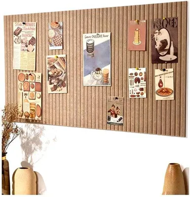 Produktbild von Famanu Pinnwand dekoratives Filzboard - dunkelcamel, 120 x 80 cm