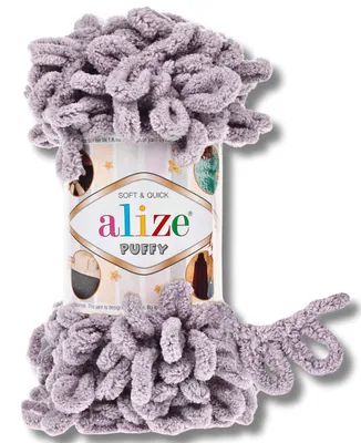 Image de Alize 1 x 100 g de laine Puffy, unie, pour le crochet et le tricot (Stone - 268)