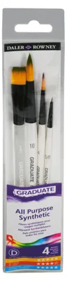Produktbild von DALER ROWNEY Pinselset Graduate 4er kurzstielig Synthetik