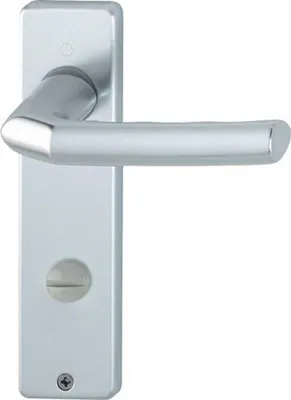 Produktbild von HOPPE Kurzschildgarnitur Birm.1117/202KP/AP Alu.F1 SK/OL eck.Drückergrt - 2614225