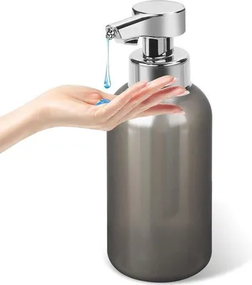 Immagine prodotto di Distributore automatico di sapone grigio con sensore - 450 ml