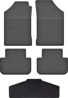 Produktbild von Gummi Fußmatten Set Für: Renault  19 (1988-1996) Gummimatten Schwarz