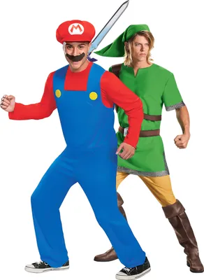 Produktbild von Super Nintendo Duo Kostümset Mario und Zelda - Einheitsgröße