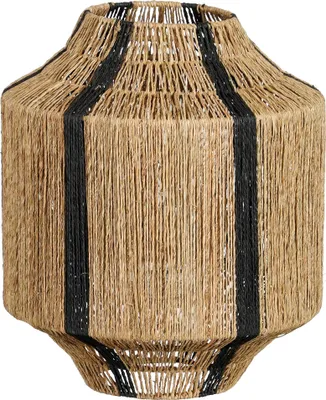 Image de Mica Decorations Lanterne Liliano - 30x30x36 cm - Jute - Noir