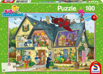 Produktbild von 100 Teile Schmidt Spiele Kinder Puzzle Bibi Blocksberg ist was los! 56151