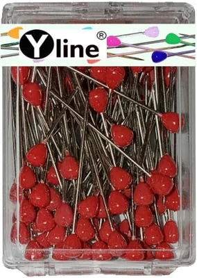 Produktbild von 100 Stück Tapetenstecker mit Kunststoffkopf Rot 60 mm