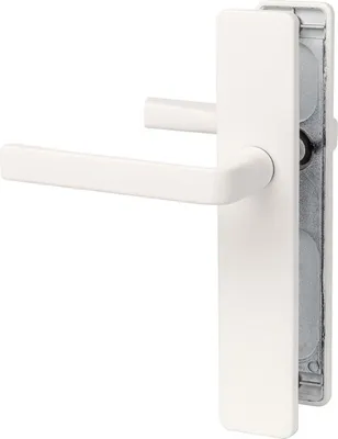 Image de Ensemble Kaza Blanc Poignée De Porte Intérieure Blanche - Vachette