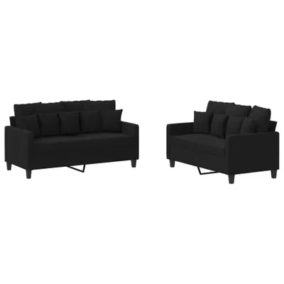 Produktbild von VidaXL 3201652, Schwarz, Schaum, Metall, Polyester, Textil, 158 cm, 77 cm, 80 cm