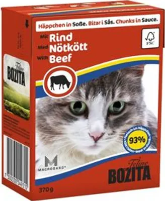 Obrázok produktu pre Bozita 4931, Dospelý, Akékoľvek plemeno, Hovädzie mäso, Kuracie mäso, 370 g, Bez obilnín, Neobsahuje sóju