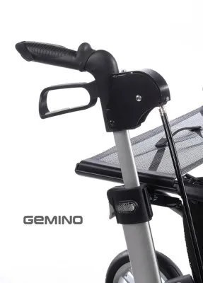 Produktbild von GEMINO Rollator 30 pink, 60 cm breit, 7,1 kg, 150 kg Tragkraft, für Innen- & Außenbereich