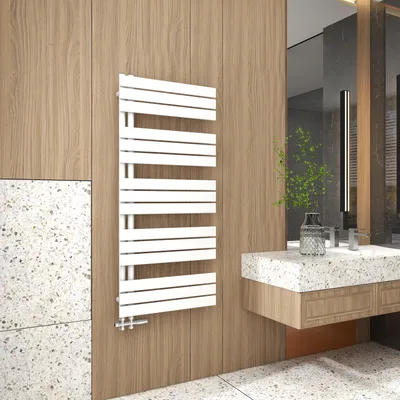 Produktbild von Duschparadies Design Badheizkörper Heizkörper 1320x600mm Flach Paneel Seitenanschlusss für Badzimmer Weiß 886W