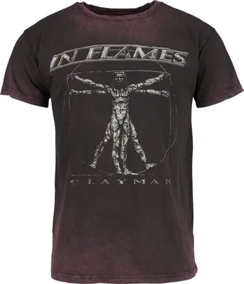 Produktbild von In Flames T-Shirt Herren Clayman Vitruvian dunkelrot 3XL
