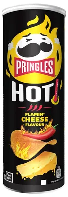 Zdjęcie produktu dla Pringles FLAME Hot Cheese and Chili Flavour Stapelchips 160g
